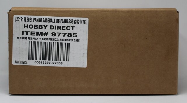 2021 PANINI FLAWLESS BASEBALL HOBBY 2 BOX CASE