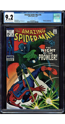 AMAZING SPIDER-MAN #78 CGC 9.2 OWW ORIGIN 1ST APP OF PROWLER CGC #2037500015