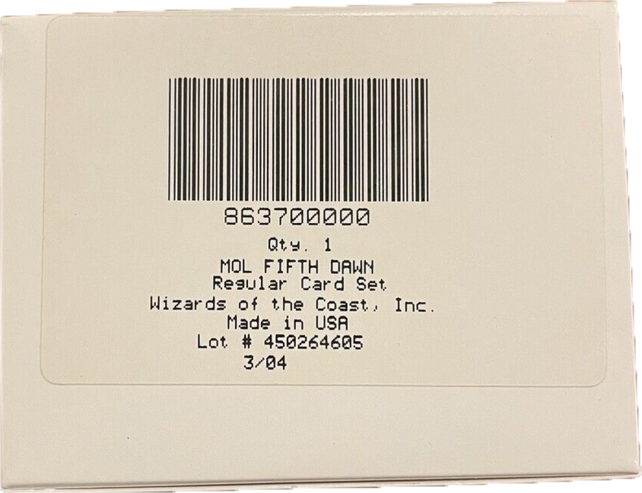 Fifth Dawn FOIL Complete Set ALL FOIL CARDS Factory Sealed MOL MTG Magic