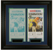 SEATTLE SEAHAWKS SUPER BOWL DOMINATION ! FRONT PAGE AND PRESS PLATE