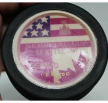 Seattle Thunderbirds 1992 Memorial Cup Souvenir Puck Limited Hand Numbered #188