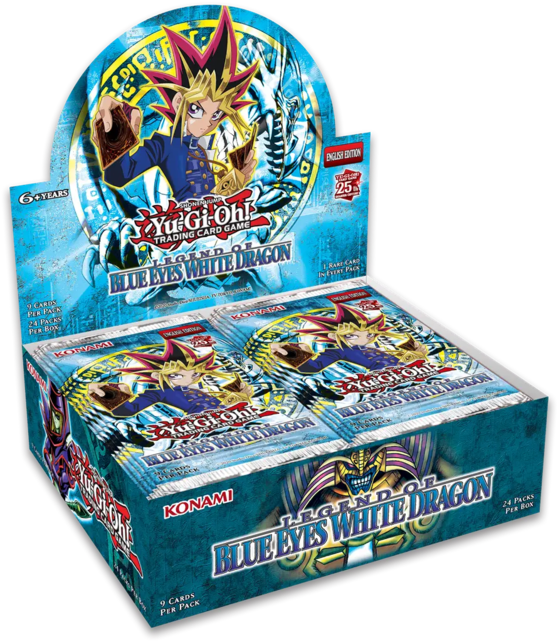 YUGIOH LEGEND OF BLUE EYES WHITE DRAGON 25TH ANNIVERSARY BOOSTER BOX