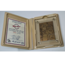 1994 Dale Earnhardt Bronze Press Pass Minted Card With COA and Display