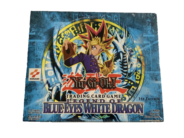 YUGIOH LEGEND OF BLUE EYES WHITE DRAGON 1ST BOOSTER BOX