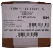 SV05 SCARLET AND VIOLET  TEMPORAL FORCES (6) BOOSTER BOX CASE (2024)