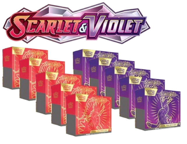 SV01 SCARLET & VIOLET (10) ELITE TRAINER BOX ETB CASE (2023)