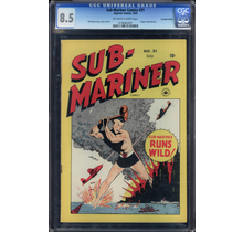 SUB-MARINER COMICS #31 CGC 8.5 OWW 1941 CGC #0138462001