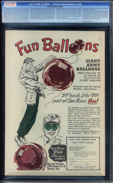 SUB-MARINER COMICS #31 CGC 8.5 OWW 1941 CGC #0138462001