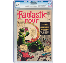 FANTASTIC FOUR #1 CGC 6.5 OWW UK PRICE VARIANT CGC #1199948001