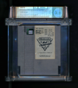 NINTENDO WORLD CHAMPIONSHIPS 1990 GREY COMPETITION CARTRIDGE #240 WATA 3.0