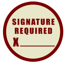 Signature Required