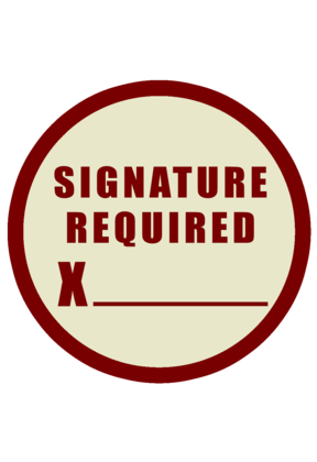 Signature Required
