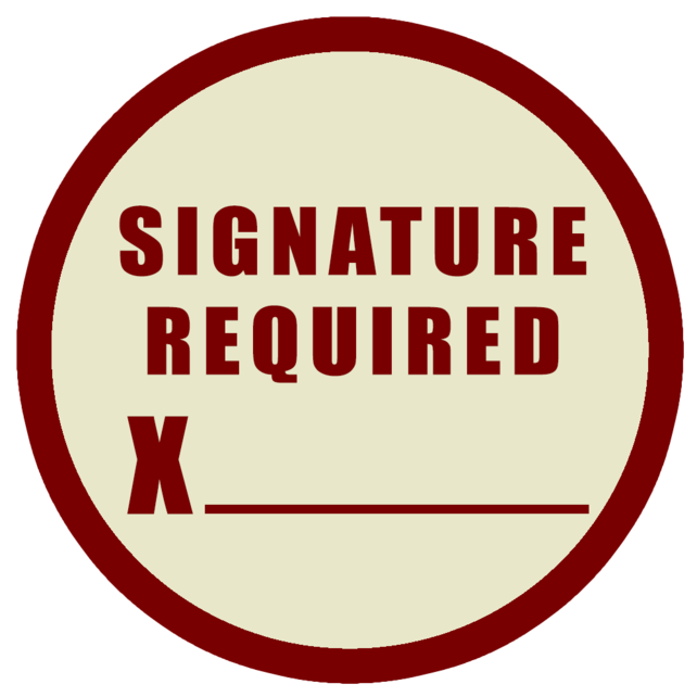 Signature Required