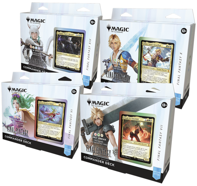 FINAL FANTASY ~ MAGIC COLLECTOR'S EDITION COMMANDER (SET OF 4 DECKS)