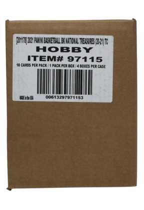 2020/21 PANINI NATIONAL TREASURES BBALL HOBBY CASE