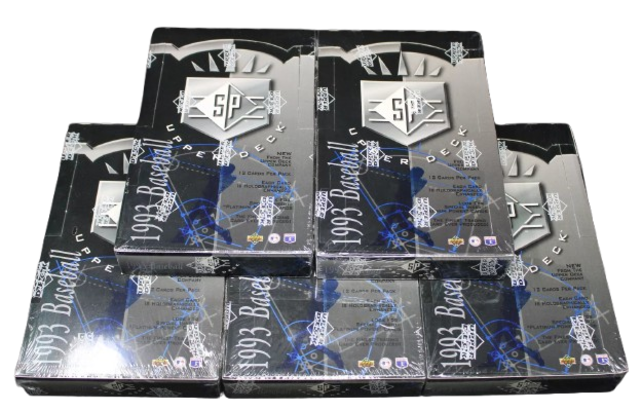 1993 UPPER DECK SP BASEBALL ~ 5 BOX LOT