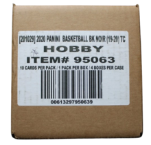 2019-2020 PANINI NOIR BASKETBALL HOBBY 4 BOX CASE