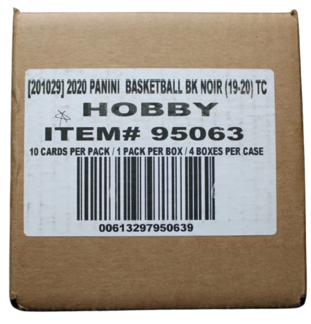 2019-2020 PANINI NOIR BASKETBALL HOBBY 4 BOX CASE