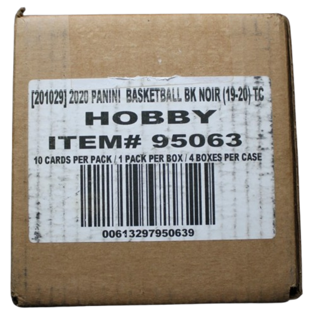 2019-2020 PANINI NOIR BASKETBALL HOBBY 4 BOX CASE