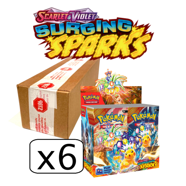 POKEMON SV08 SURGING SPARKS BOOSTER BOX CASE