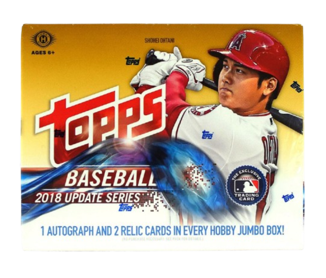 2018 TOPPS UPDATE BASEBALL 6 JUMBO BOX CASE
