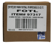 2021 PANINI IMPECCABLE FOOTBALL FIRST OFF THE LINE HOBBY 3 BOX CASE