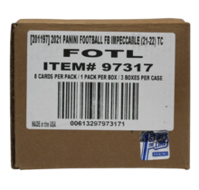 2021 PANINI IMPECCABLE FOOTBALL FIRST OFF THE LINE HOBBY 3 BOX CASE