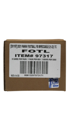 2021 PANINI IMPECCABLE FOOTBALL FOTL HOBBY CASE