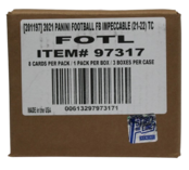 2021 PANINI IMPECCABLE FOOTBALL FIRST OFF THE LINE HOBBY 3 BOX CASE
