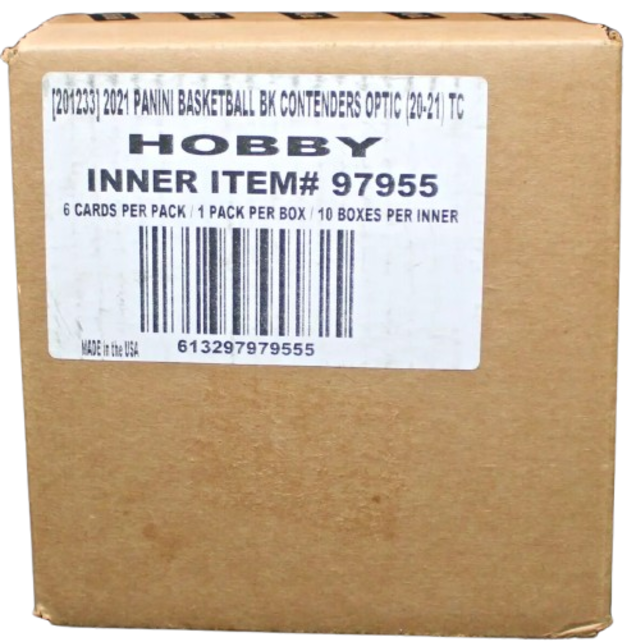 2020/21 PANINI CONTENDERS OPTIC BASKETBALL 10 HOBBY BOX CASE