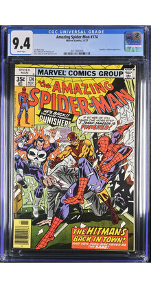 AMAZING SPIDER-MAN #174 CGC 9.4 WHITE CGC #4417466009 WITH FREE SHIPPING !