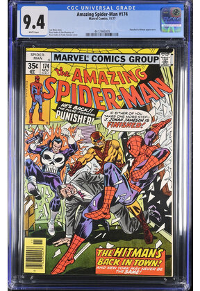 AMAZING SPIDER-MAN #174 CGC 9.4 WHITE CGC #4417466009 WITH FREE SHIPPING !