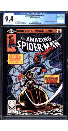 AMAZING SPIDER-MAN #210 CGC 9.4 WHITE 1ST APP OF MADAME WEB #4363247004