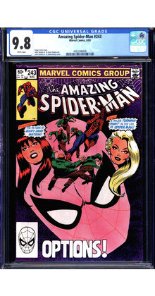 AMAZING SPIDER-MAN #243 CGC 9.8 WHITE PAGES CGC #4363246008