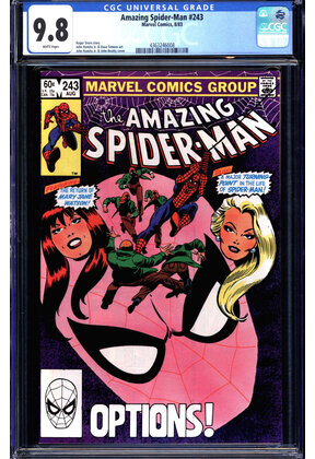 AMAZING SPIDER-MAN #243 CGC 9.8 WHITE PAGES CGC #4363246008