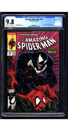 AMAZING SPIDER-MAN #316 CGC 9.8 OWW HIGHEST GRADED CGC #3880337003