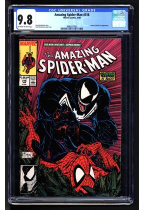AMAZING SPIDER-MAN #316 CGC 9.8 OWW HIGHEST GRADED CGC #3880337003