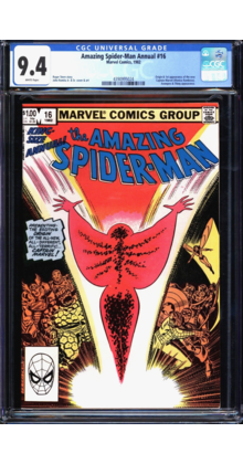 AMAZING SPIDER-MAN ANNUAL #16 CGC 9.4 WHITE PAGES CGC #4390995024