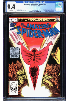 AMAZING SPIDER-MAN ANNUAL #16 CGC 9.4 WHITE PAGES CGC #4390995024