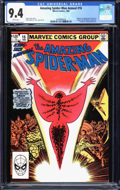 AMAZING SPIDER-MAN ANNUAL #16 CGC 9.4 WHITE PAGES CGC #4390995024