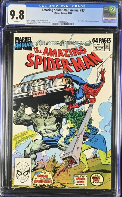 AMAZING SPIDER-MAN ANNUAL #23 CGC 9.8 WHITE PAGES CGC #4523823012