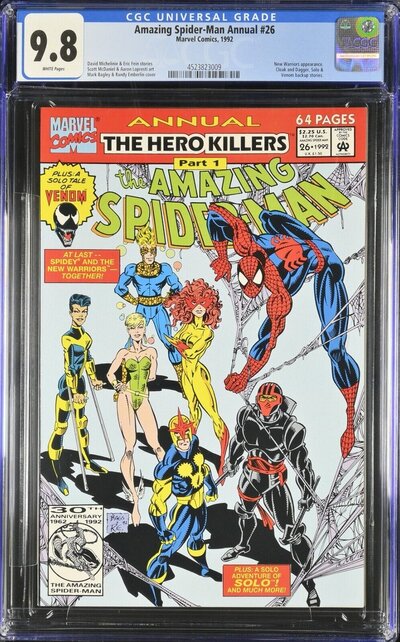 AMAZING SPIDER-MAN ANNUAL #26 CGC 9.8 WHITE PAGES CGC #4523823009