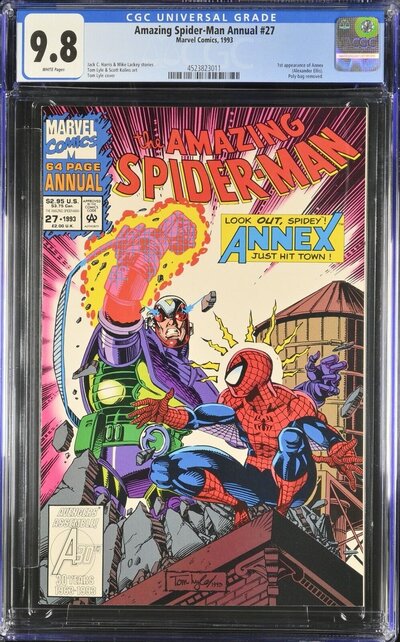 AMAZING SPIDER-MAN ANNUAL #27 CGC 9.8 WHITE PAGES CGC #4523823011