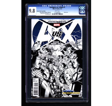 AVENGERS VS. X-MEN #1 CGC 9.8 DIAMOND SELECT TOY ED. SKETCH COVER #1132900045