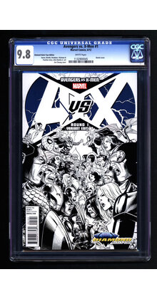 AVENGERS VS. X-MEN #1 CGC 9.8 DIAMOND SELECT TOY ED. SKETCH COVER #1132900045