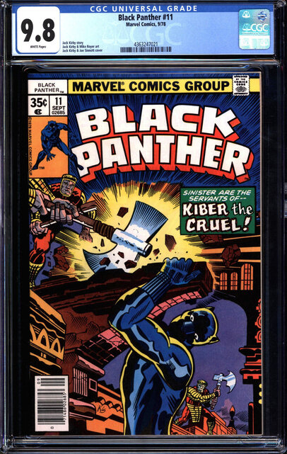 BLACK PANTHER #11 CGC 9.8 WHITE HIGHEST GRADED CGC #4363247021