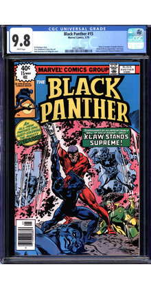 BLACK PANTHER #15 CGC 9.8 WHITE HIGHEST GRADED LAST ISSUE IN TITLE #4363246021