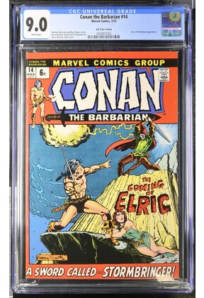 CONAN THE BARBARIAN #14 CGC 9.0 UK VARIANT THE ONLY UK ON CENSUS #4500807002