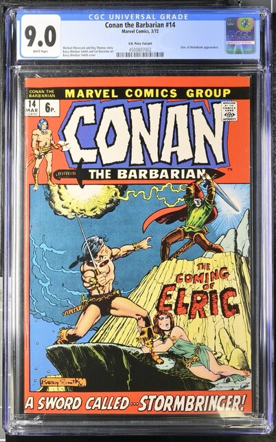 CONAN THE BARBARIAN #14 CGC 9.0 UK VARIANT THE ONLY UK ON CENSUS #4500807002