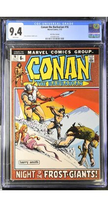 CONAN THE BARBARIAN #16 CGC 9.4 UK VARIANT THE ONLY UK ON CENSUS #4500807004